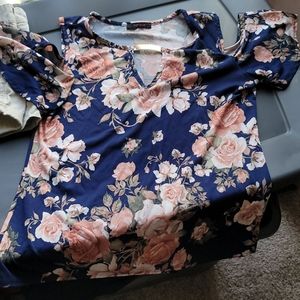 Floral shirt short sleeve